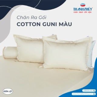  Bộ Ga Bọc Cotton Guni Màu Kem Lợt (19) 