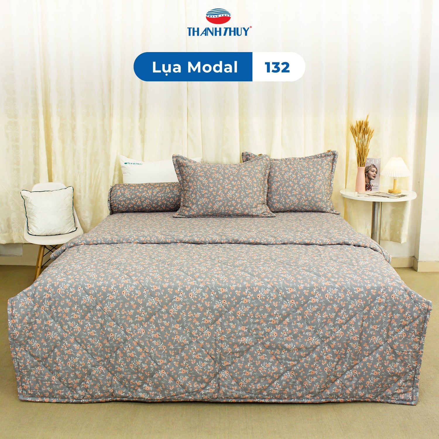  Vỏ Gối Lẻ Lụa Modal 132 