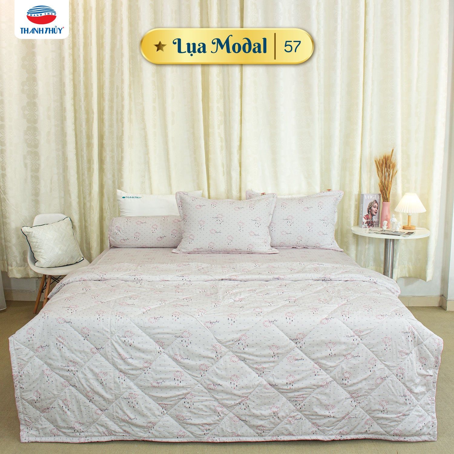  Vỏ Gối Lẻ Lụa Modal 57 