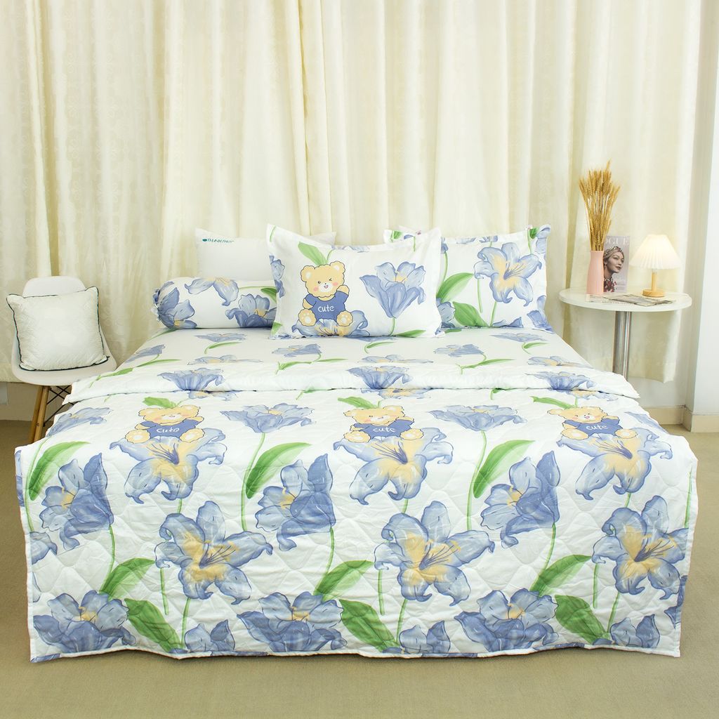  Bộ Ga Bọc Microfiber Chevery Họa Tiết 1 