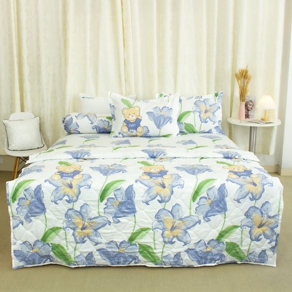  Bộ Ga Bọc Microfiber Chevery Họa Tiết 1 