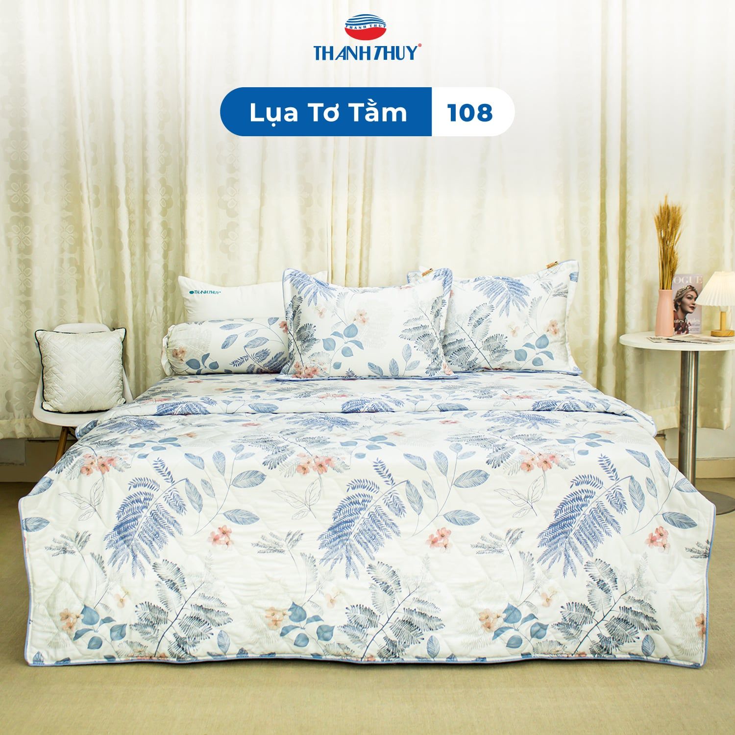  Chăn Lẻ Lụa Tơ Tằm 108 