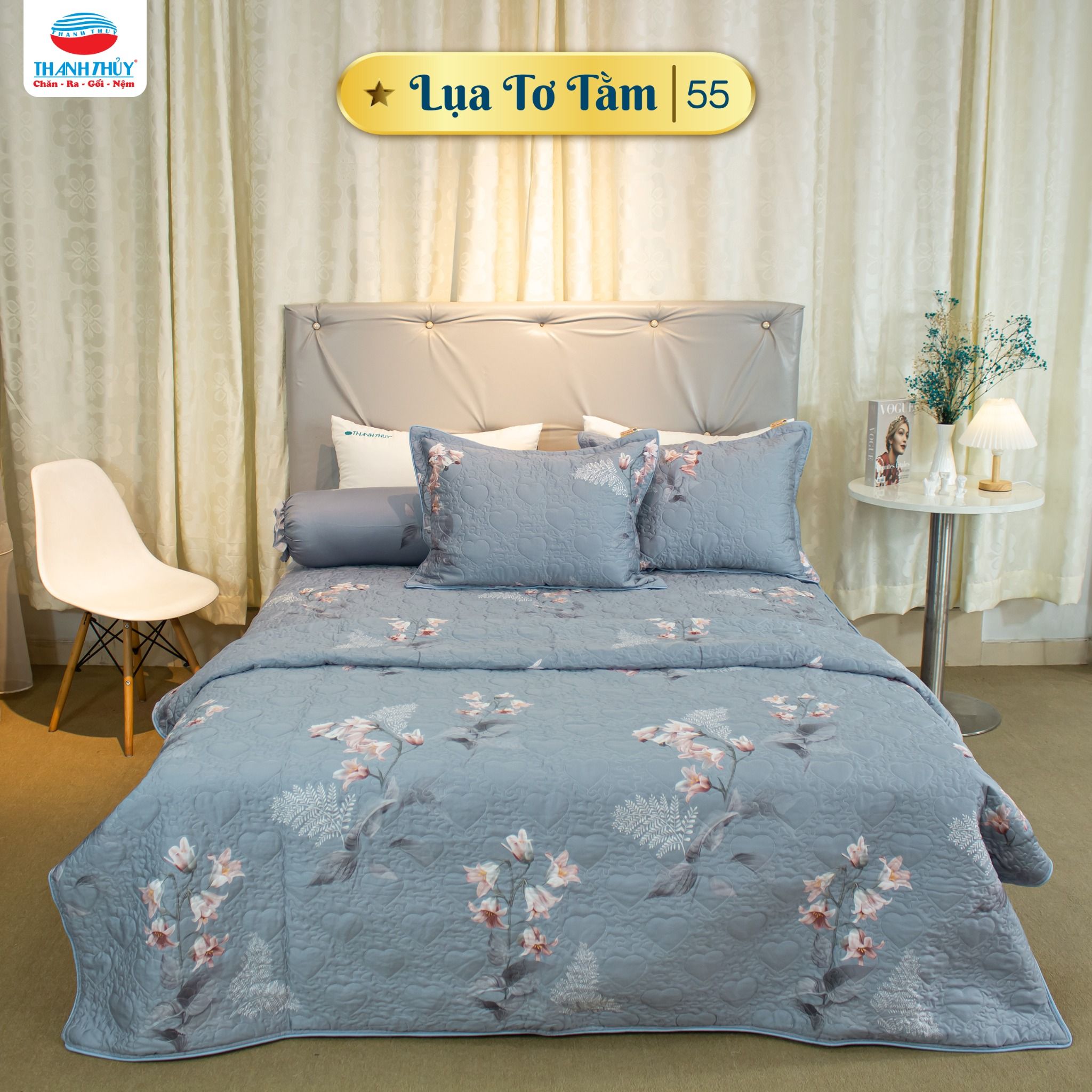  Vỏ Gối Lẻ Lụa Tơ Tằm 55 