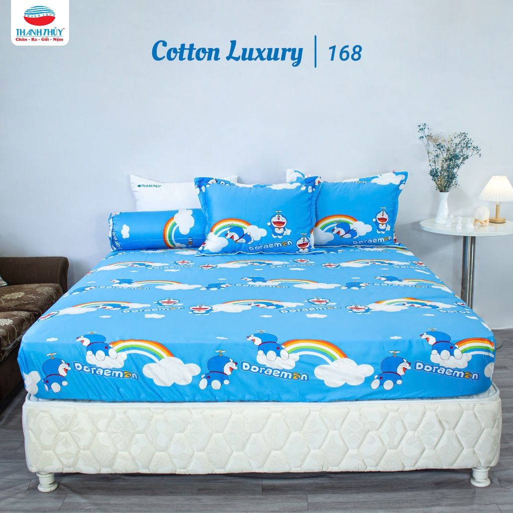  [GIẢM 10%] Bộ Chăn Ga Gối cao cấp - 100% Cotton Satin Luxury - mềm mại, thoáng mát - TRẺ EM, CUTE - THANH THUY 