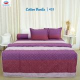  [DEAL SỐC] Bộ Chăn Ga Gối 4 món,5 món -100% Cotton Vanila thoáng mát-Kẻ sọc, Đơn giản - THANH THUY 