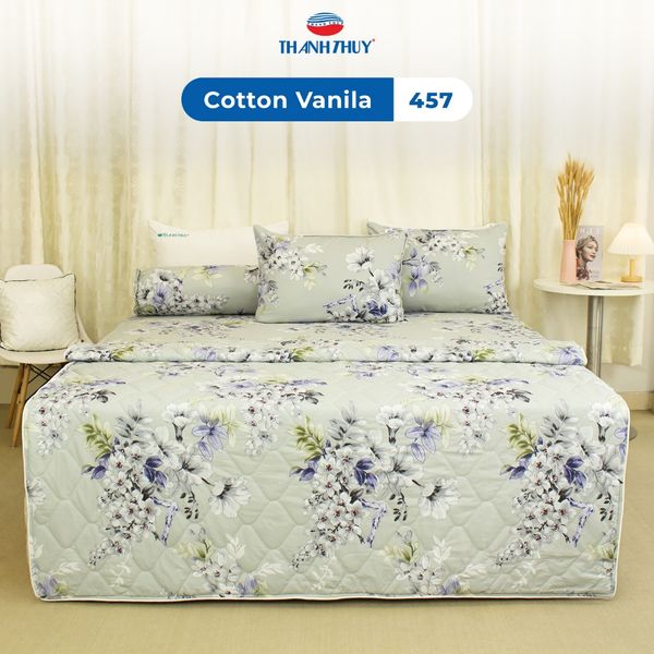  Vỏ gối nằm Cotton Vanila Size 40x60 cm, 50x70 cm - 100% Cotton Vanila mềm mại, thoáng mát - Hoa lá 2 - THANH THUY 