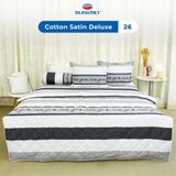  Bộ Chăn Ga Gối 4 món, 5 món - 100% Cotton Satin Deluxe mềm mại, thoáng mát - KẺ SỌC, KẺ CARO - THANH THUY 