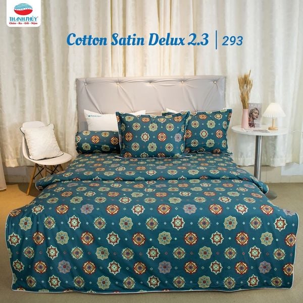  Bộ Chăn Ga Gối 4 món, 5 món - 100% Cotton Satin Deluxe cao cấp, mềm mại, thoáng mát - CỔ ĐIỂN, VINTAGE - THANH THUY 