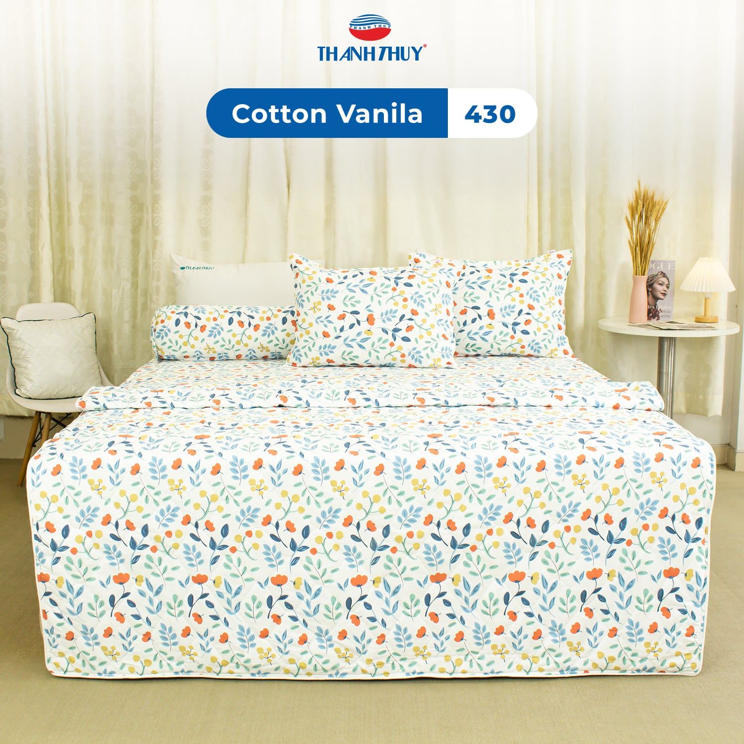 Chăn Lẻ Cotton Vanila 430 