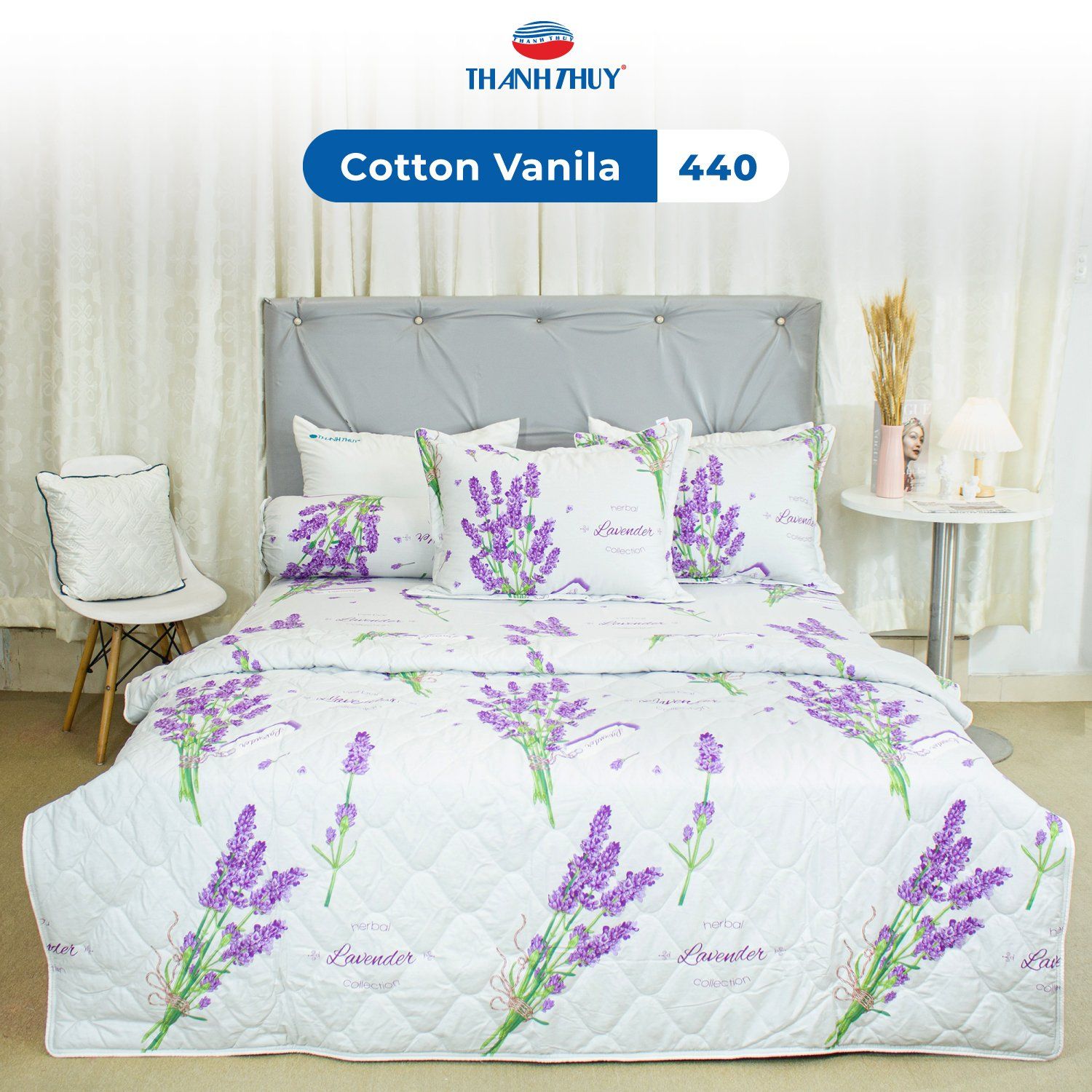  Bộ Ga Bọc (Hộp) Vanila (Vỏ Gối Nhí) 440 