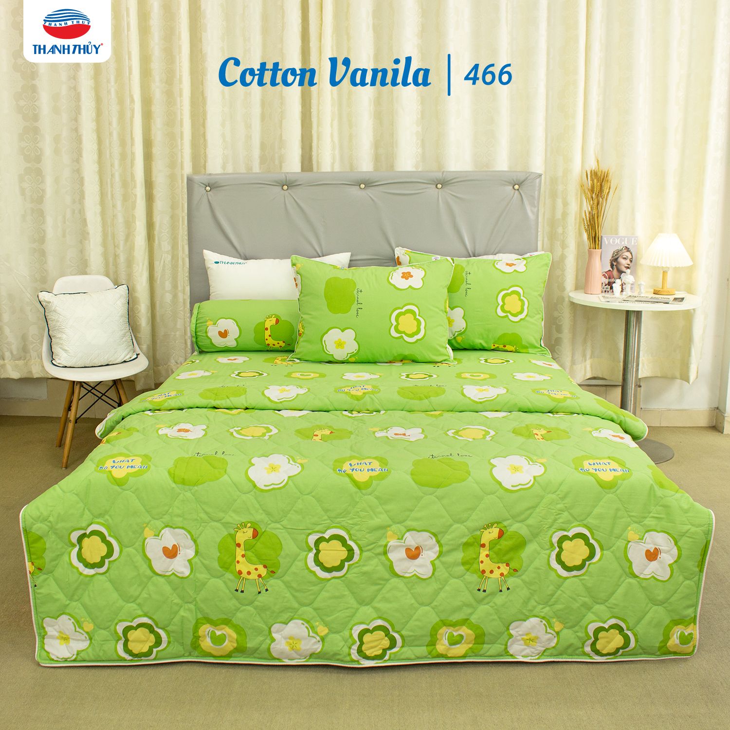  Chăn Lẻ Cotton Vanila 466 