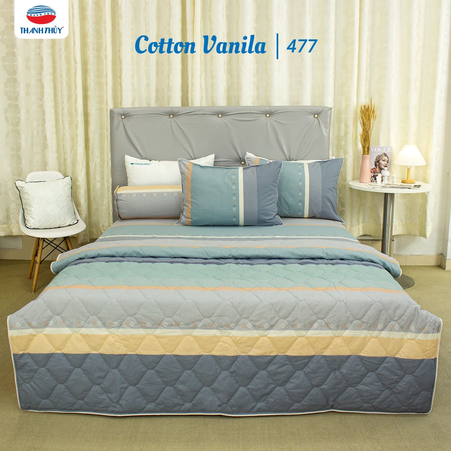  Chăn Lẻ Cotton Vanila 477 