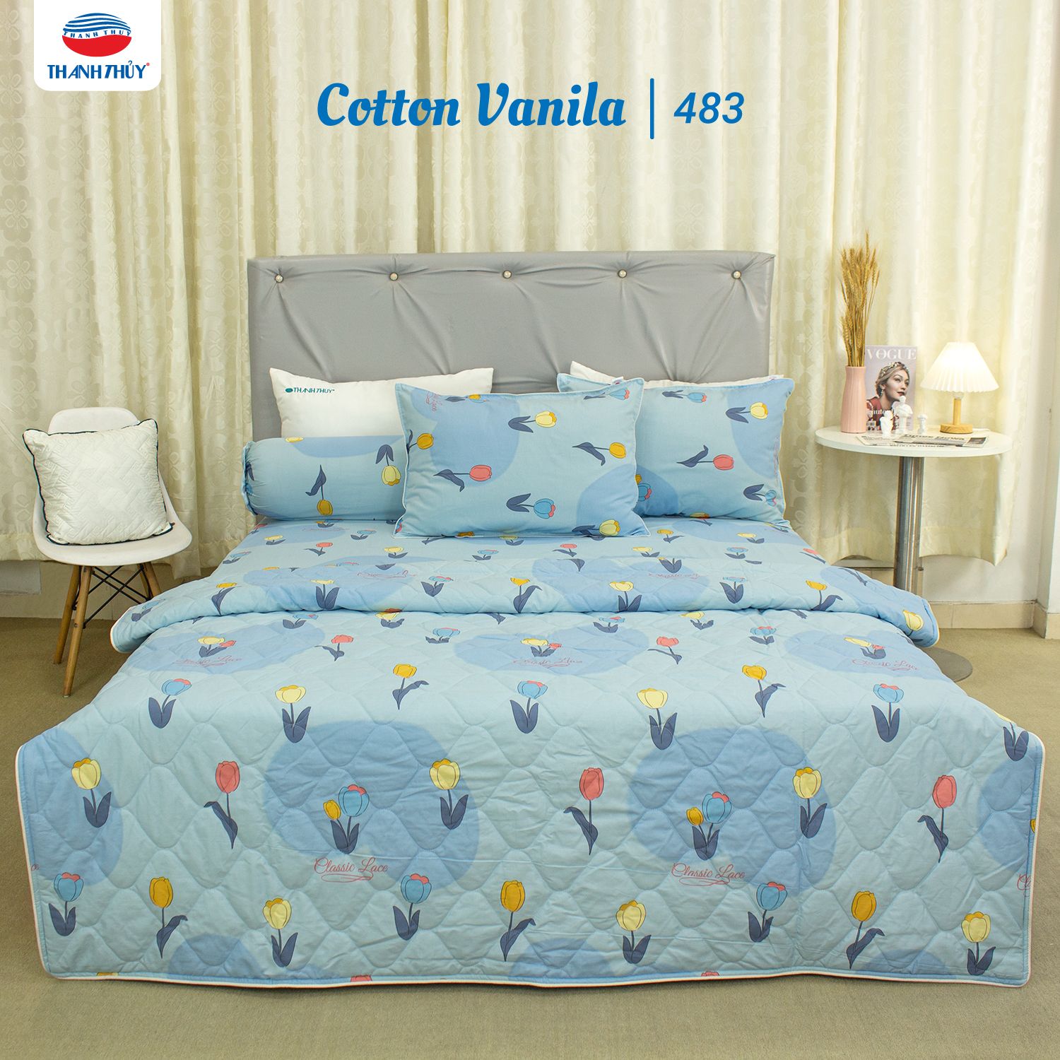  Chăn Lẻ Cotton Vanila 483 