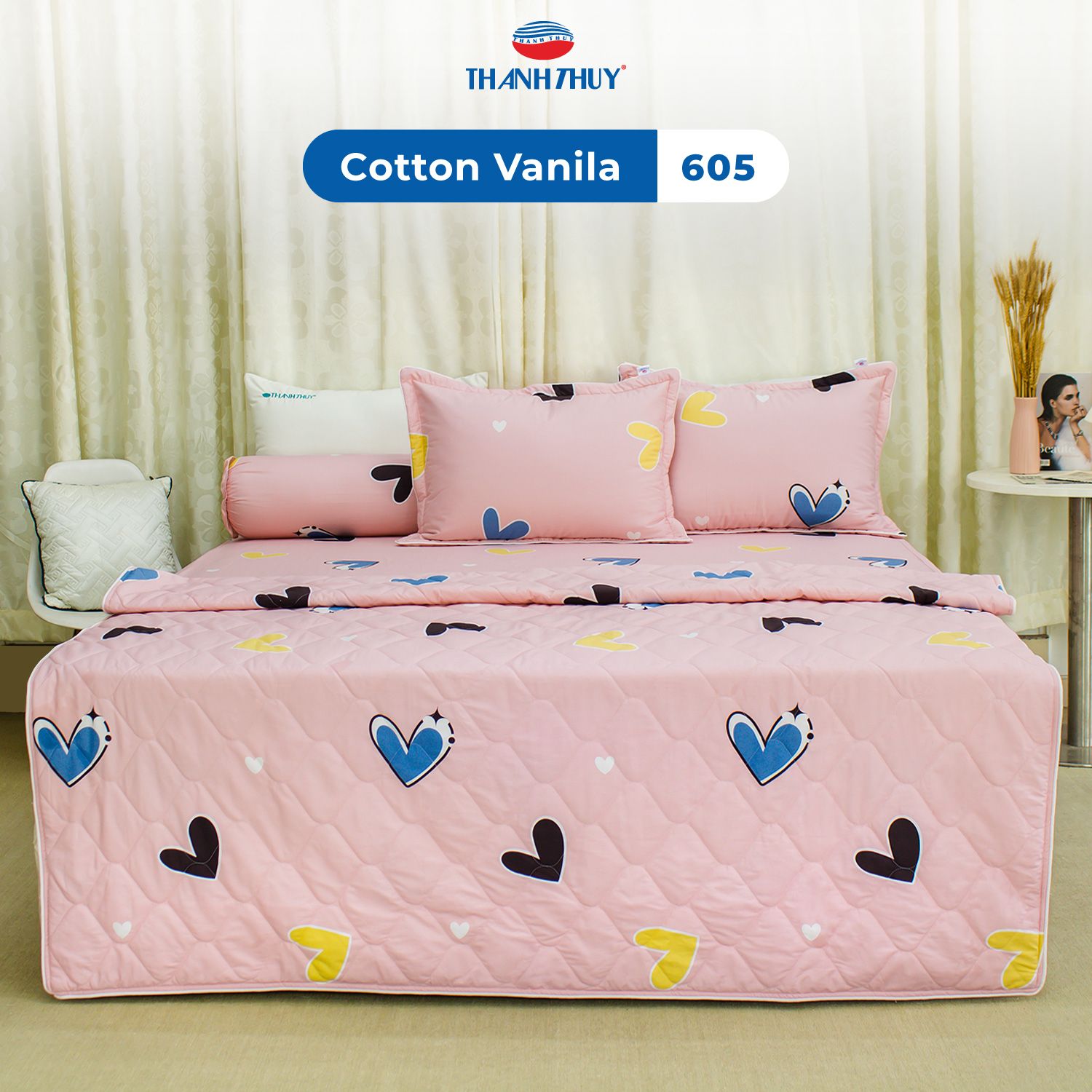  Vỏ Gối Lẻ Cotton Vanila 605 