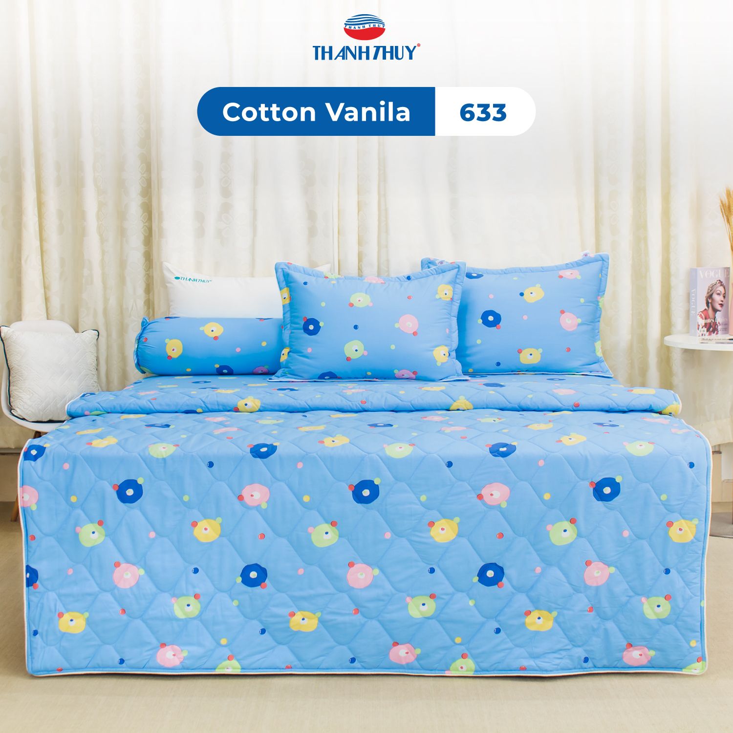  Chăn Lẻ Cotton Vanila 633 