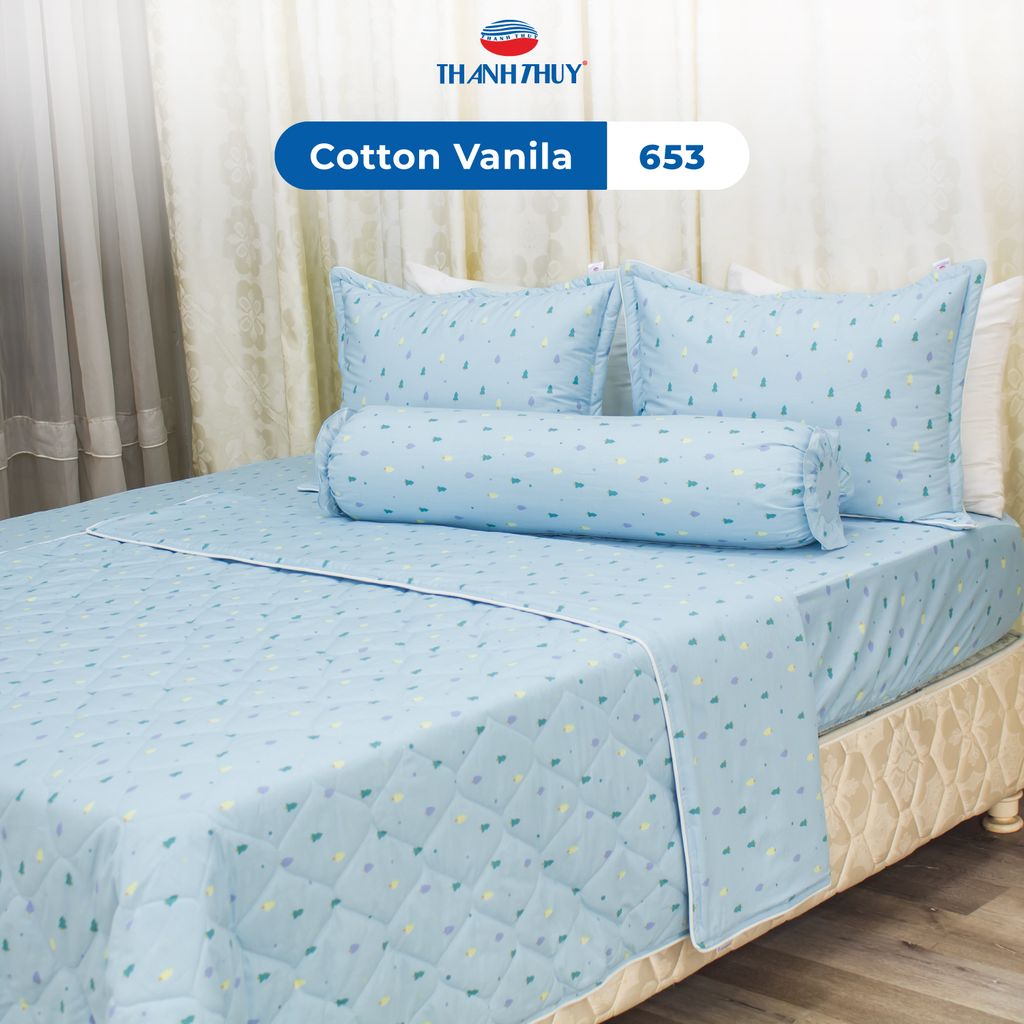  Chăn Lẻ Cotton Vanila 653 