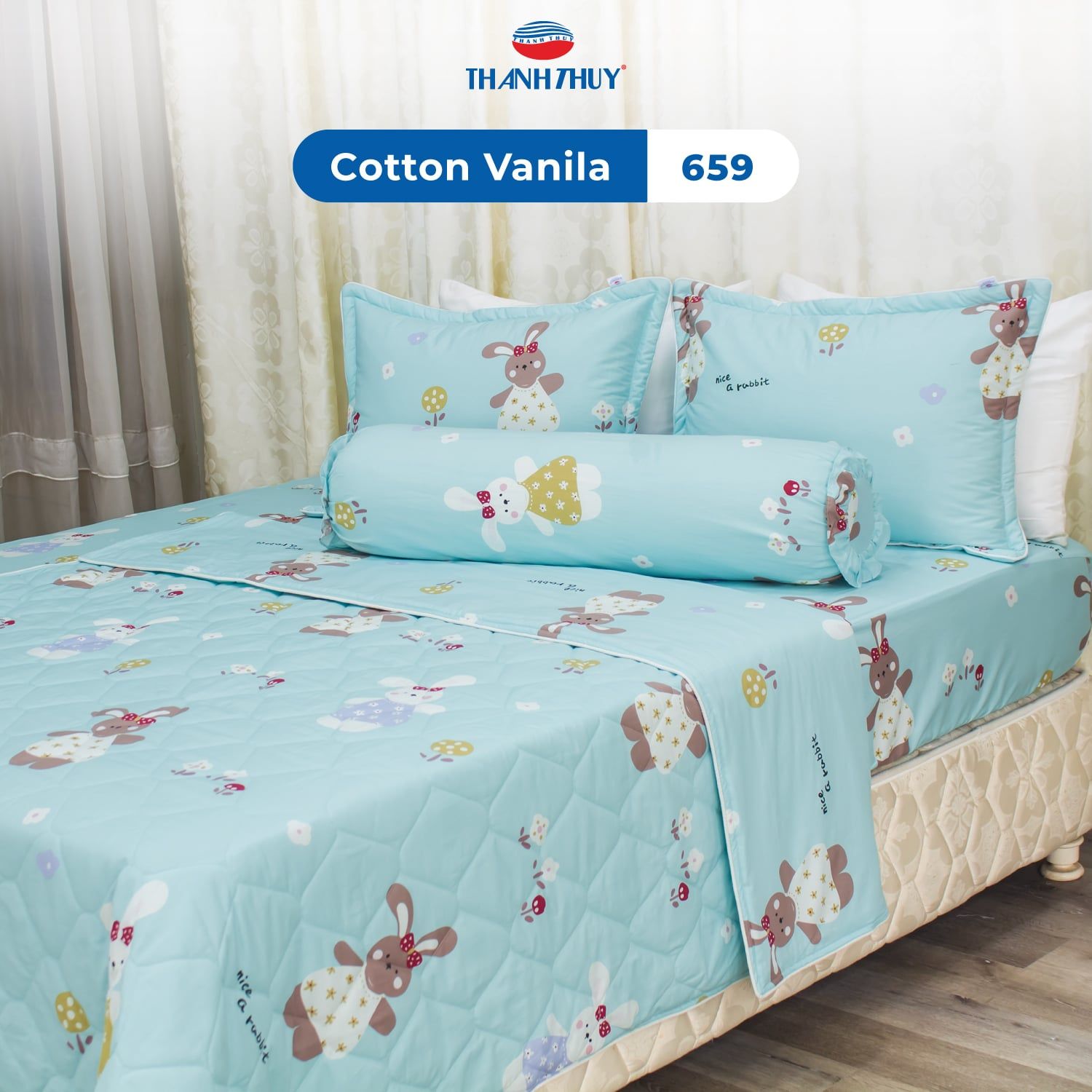  Chăn Lẻ Cotton Vanila 659 