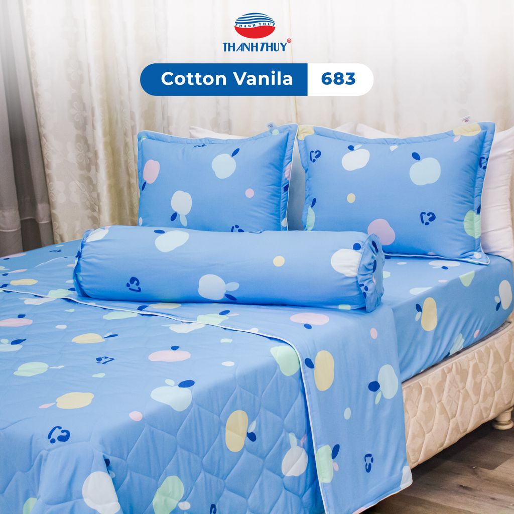  Bộ Ga Bọc Cotton Vanila - Đơn Giản 