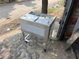  Thùng đá inox 4 khay topping có chân bánh xe 