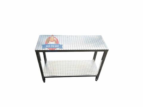 Kệ Inox 2 Tầng Lỗ Tròn CNC124 