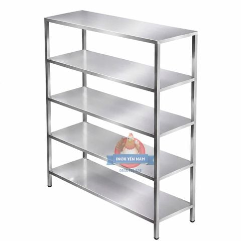  Kệ Inox 5 Tầng Tấm Phẳng T1215 