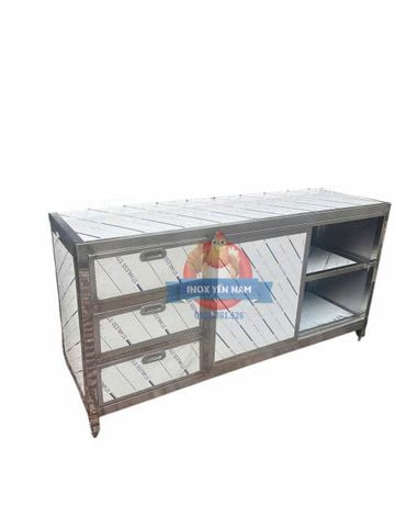  Tủ inox 1M6 CỬA KÉO 3 NGĂN CK1668 