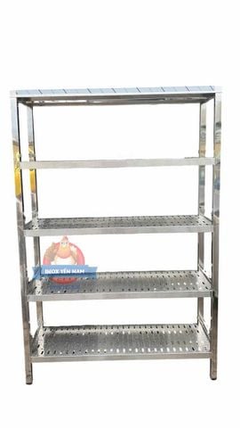  Kệ inox 5 tầng Phẳng PNC155 