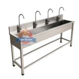  Máng Rửa Tay Inox 1M5 4 vòi 