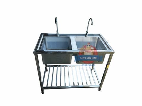  Chậu Rửa Công Nghiệp 2 Hộc A158 