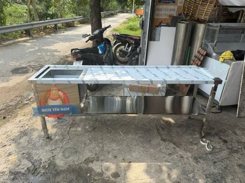  Bồn Rửa Công Nghiệp 1 Hộc Bàn Chờ Phải BC2060 