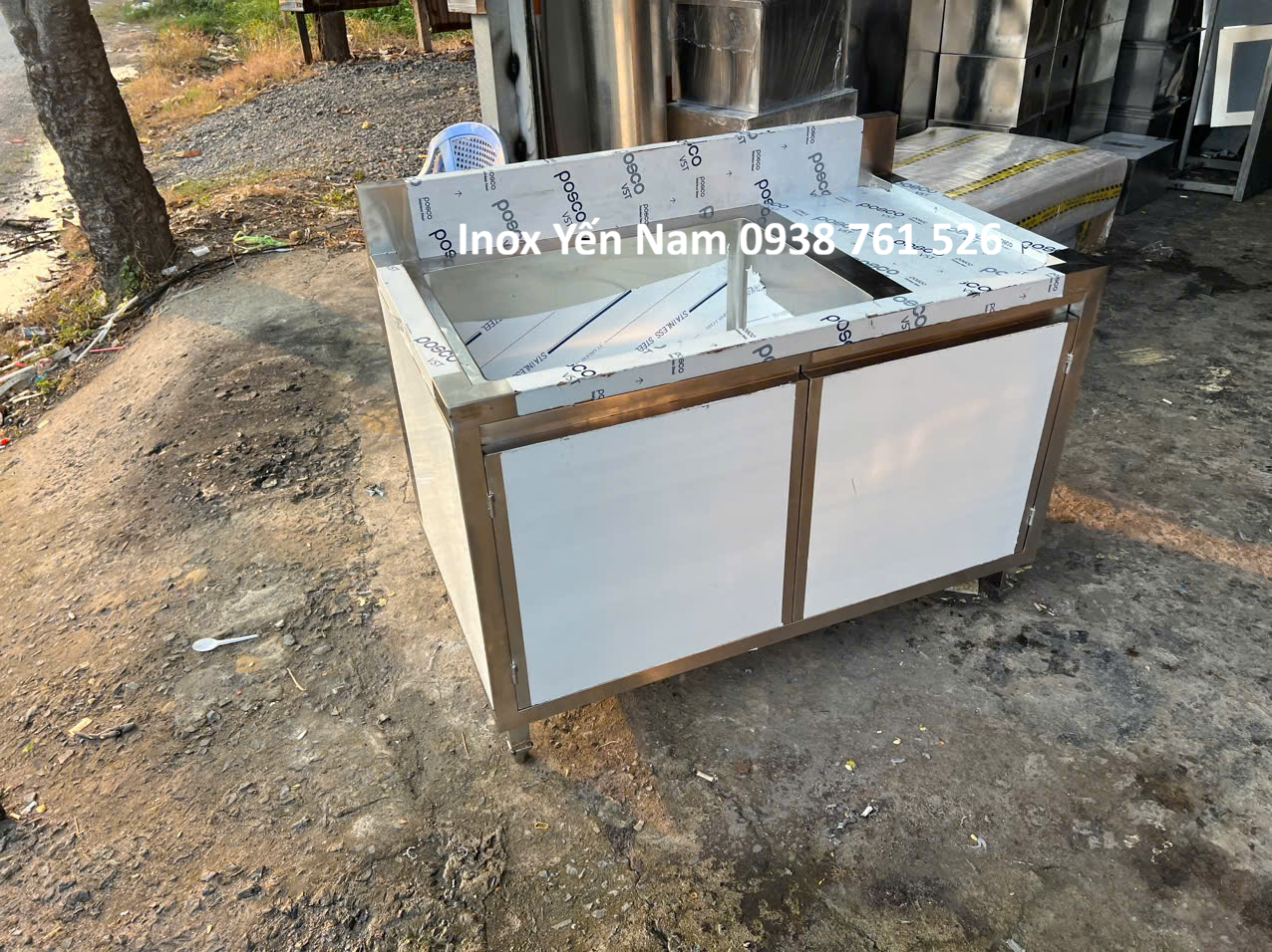  Bồn Rửa Công Nghiệp 1 Hộc To Tủ T1M2 