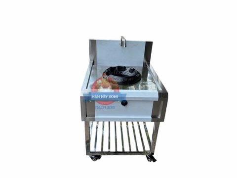  Bếp Á 1 Họng Gang Công Nghiệp Bánh xe xoay BX 