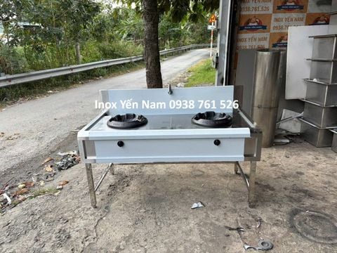  Bếp Á Công Nghiệp 2 Họng Gang 1m5 TX1588 