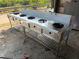 Bếp Á 5 Họng Công Nghiệp Inox 304 