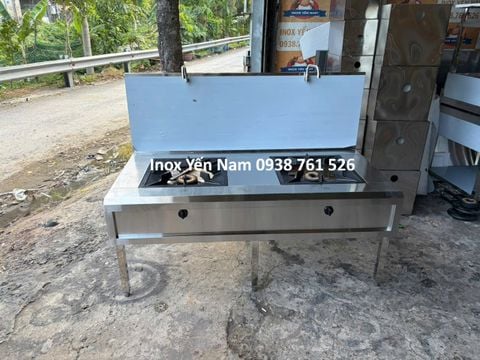  Bếp Hầm Công Nghiệp 2 Họng Chân Cao 65 