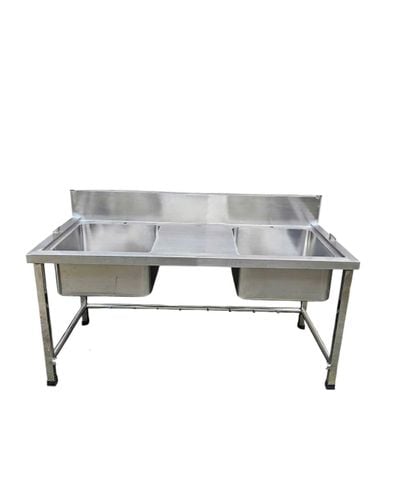  Chậu Rửa Inox Công Nghiệp 2 Hộc Giữa GP1678 