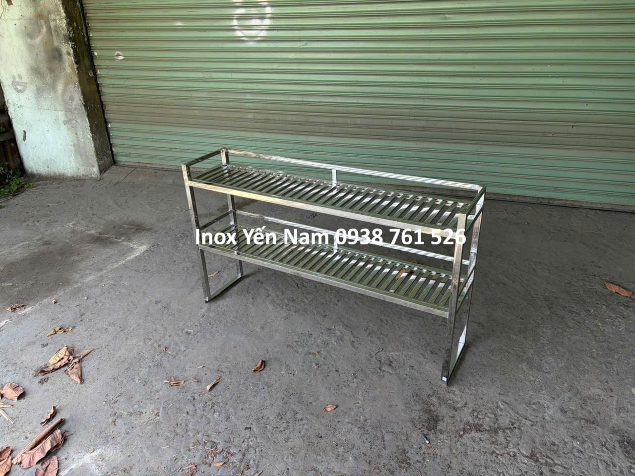  Kệ Inox 2 Tầng Song  Bàn N1238 