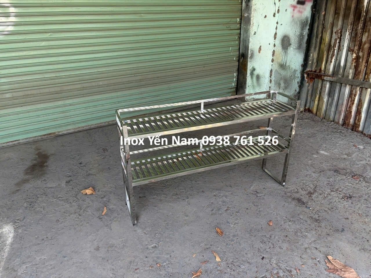  Kệ Inox 2 Tầng Song  Bàn N1238 