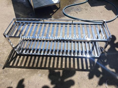  Kệ Inox 2 Tầng Song  Bàn N1238 