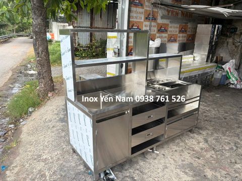  Quầy pha chế inox 1 vòi 1m8 