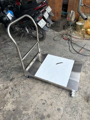  Xe Đẩy Inox 1 Tầng 