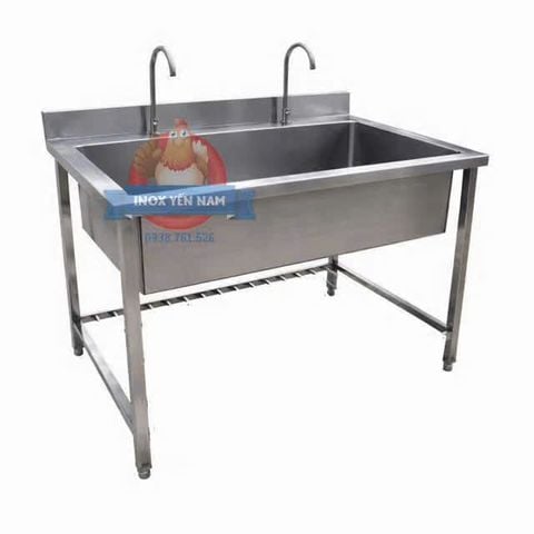  Chậu Rửa Inox Công Nghiệp 1 Hộc To T1278 