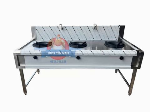  Bếp Ga Công Nghiệp 3 Họng Inox 304 