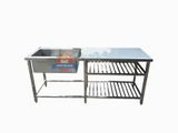 Bồn Rửa Công Nghiệp 1 Hộc kệ bàn phẳng 1m8 