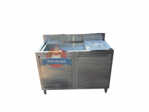  Bồn Rửa Công Nghiệp 1 Hộc Có Khay Úp LY UL168 