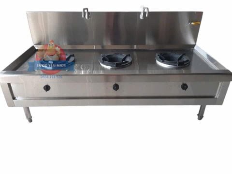  Bếp Á 3 Họng Chân Thấp CT185 