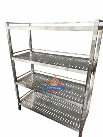 Kệ Inox 4 Tầng Đột Lỗ CNC1515 