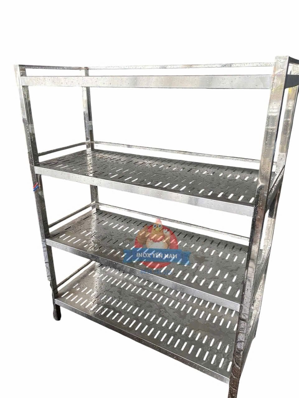  Kệ Inox 4 Tầng Đột Lỗ CNC1515 