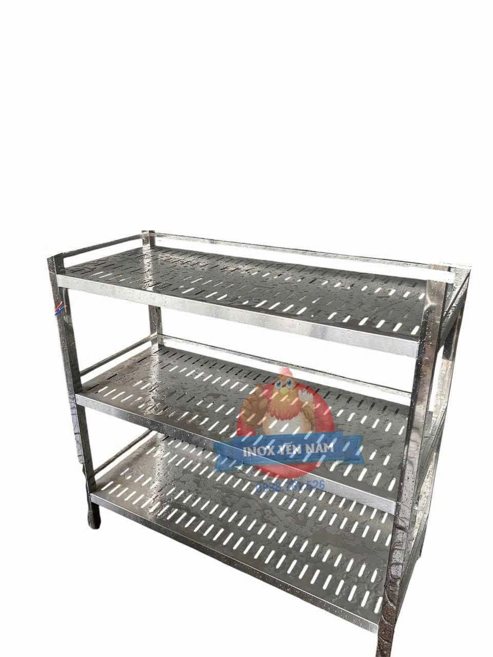  Kệ Inox 3 Tầng Tấm CNC152 