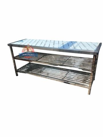  Bàn Inox 3 Tầng Song Dài PD168 